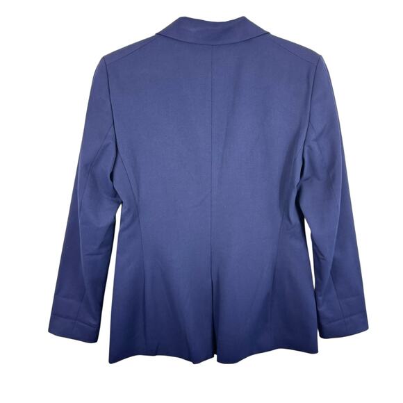 Lauren Ralph Lauren Navy Blue Single Breasted Blazer Pants Set Women's Size 6 - Picture 3 of 12